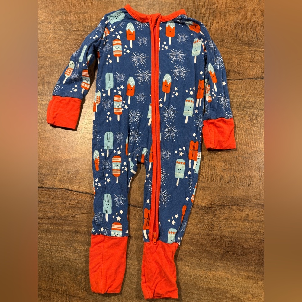 Fourth of July bamboo zip sleeper